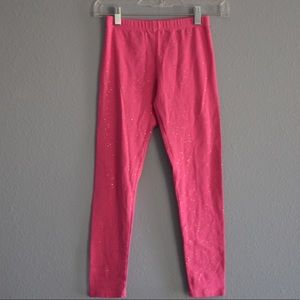 Vigoss | Vigoss Girls Hot Pink Sparkle Leggings Sz XL